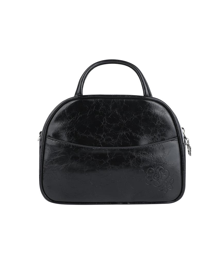 Wacky Willy Lily Volume Handle Tote Bag Black