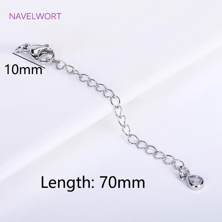 18 Karat Vergoldete 7,5 cm Verlängerungskette Für Schmuckherstellung, Handgefertigte DIY Armband Halskette Verlängerer Ketten Zubehör Teile