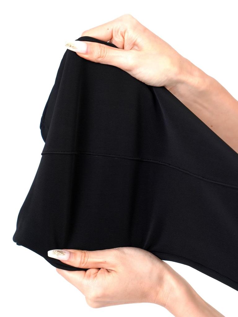 Stretch Straight Leg Long Pants for Office and Perfect for a Beautiful Leg Silhouette Size Women's Pants, Business, (Black, LL)