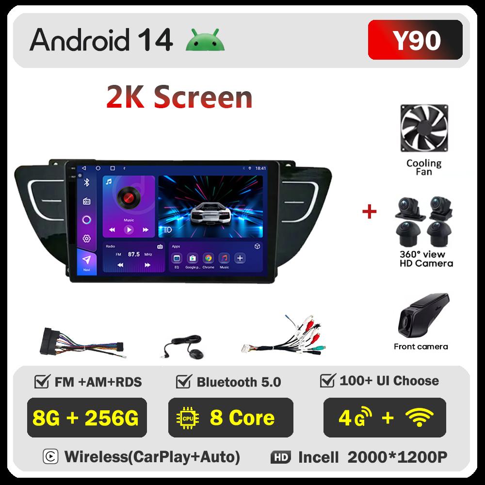 Car Video Player For Geely Atlas NL3 2016 - 2020 Carplay Android  Auto Radio Intelligent System GPS Navigation Touch Screen RDS