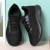 Running women's shoes new spring mesh lightweight soft sole not tired feet black sports and leisure shoes