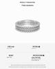 S925 Sterling Silver Women's Exquisite Pave Set Stackable Ring - Simple Oval/Square Design, Closed Style