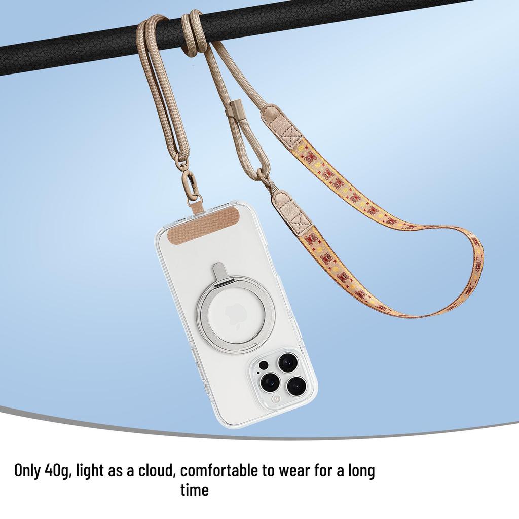 Adjustable Cartoon Phone Lanyard: Crossbody & Neck Strap, Wide, Outdoor Anti-lost Charm