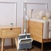 Broom Foldabl Dustpan Cleaning Tool Set Comb Teeth 180° Rotation Combo Upright Standing Portable Kitchen Floor Pet Hair