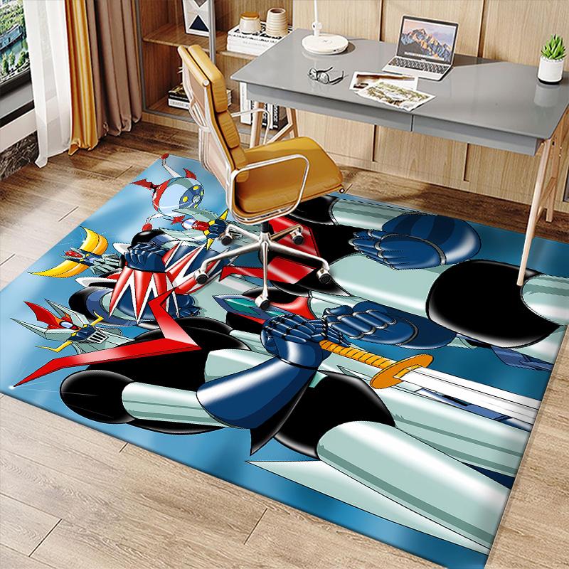 UFO Robo Grendizer2 Printed Absorbent Washable Carpet, Non-Slip Bathroom Mats, Kitchen Rugs, Yoga Mat,Living Room Entrance, Camping Picnic Rugs