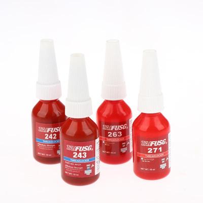 2/5 Peças 242/243/263/271 Travador de Parafusos e Porcas Adesivo de Vedação Fixadores Cura Anaeróbica Cola Metálica Travador de Rosca Azul