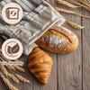 Premium Bread Bags for Homemade Loaves, XL Reble Linen with Plastic Lining, Equipped with Convenient Drawstring for Ultimate Freshness, BPA-Free,