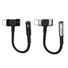 2 In 1 Type C To 3.5mm Extension Cable Fast Charging Portable for Headphone Mobile Phone Enhances Sound Output Quality