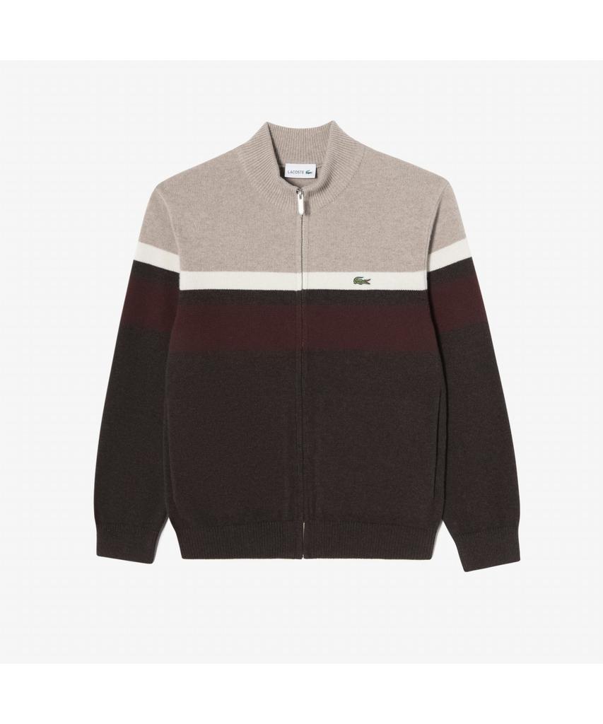Lacoste Men'S High-Neck Colorblock Cardigan Ah701E-54N Shi