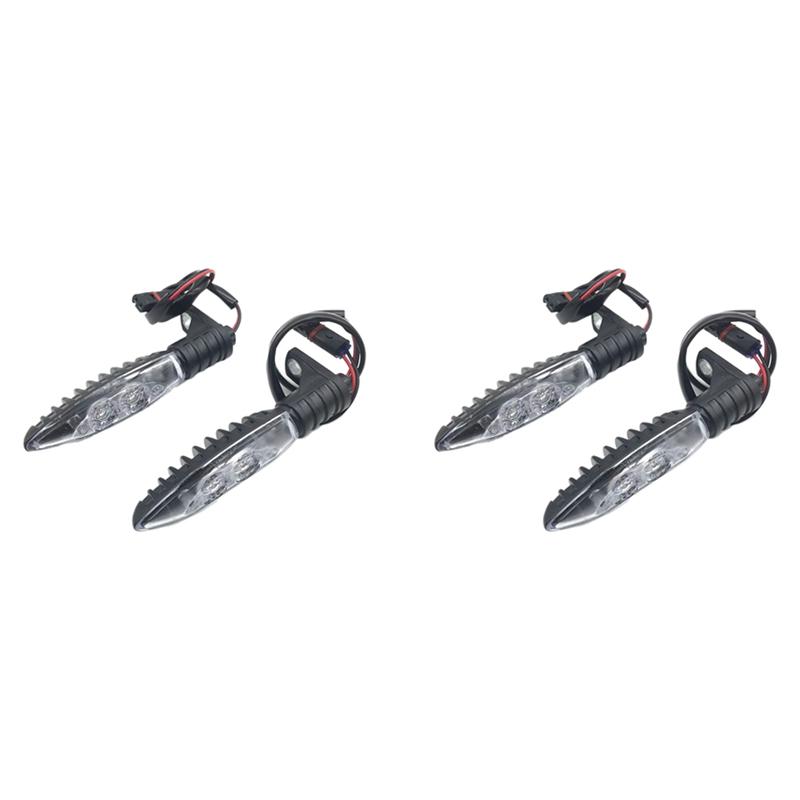 4X For -BMW R1200GS Adv F650GS R1200R S1000R S1000RR F800GS K1300S G310R/GS Blinker Turn Signals LED Indicators Front Black Front