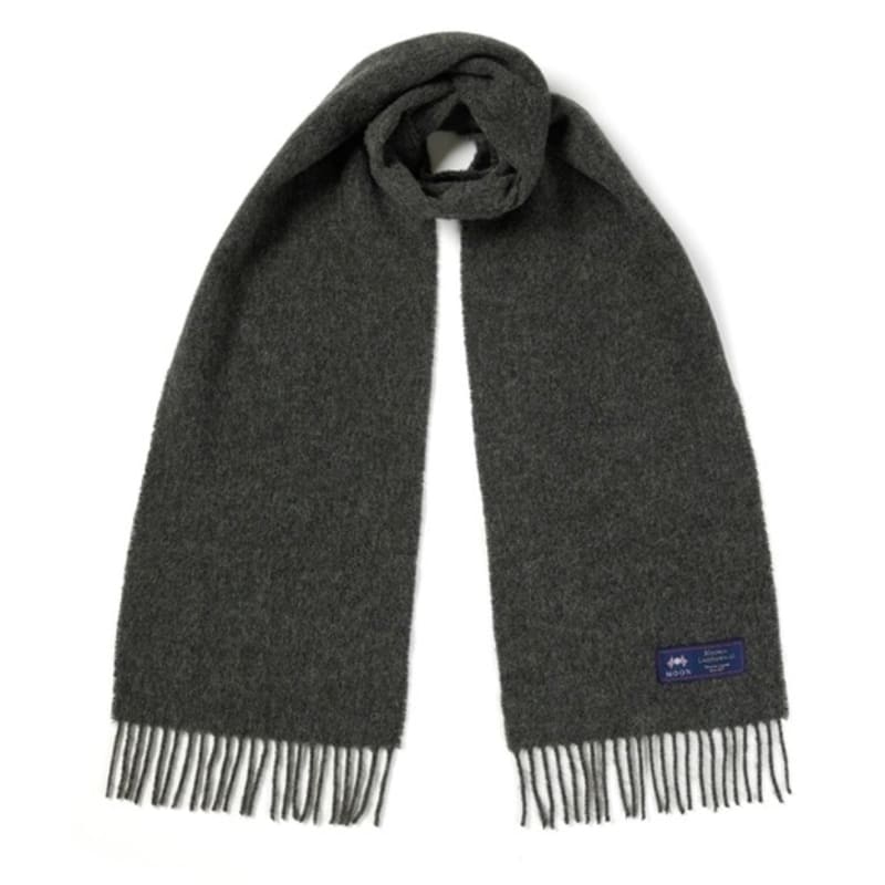 ABRAHAM MOON Merino Wool Muffler 25cm - Gray