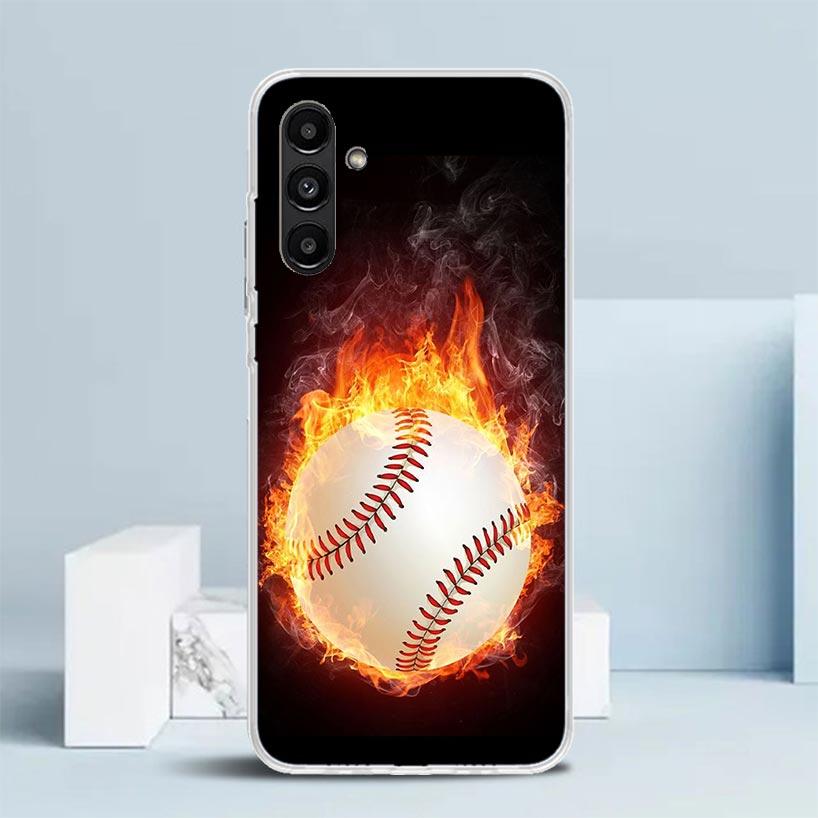Baseball Sport Cover for Samsung Galaxy A17 A37 A57 A16 A26 A36 A56 A15 A14 A55 Phone Case A13 A53 A25 A35 A24 A34 A23 A33 Galax