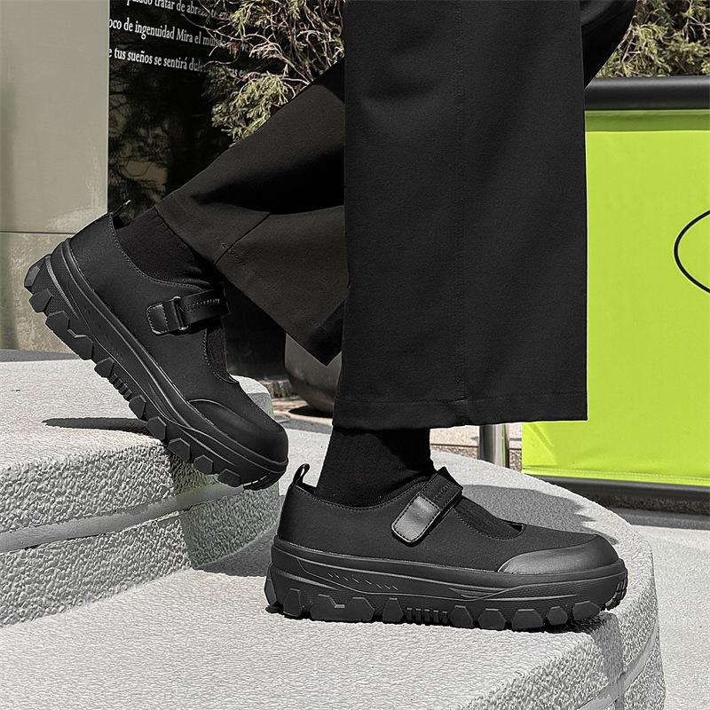 2025 nové jednoduché boty Mary Jane retro všestranné zvýšení výšky platforma kulatá špička móda 1438-1439-J