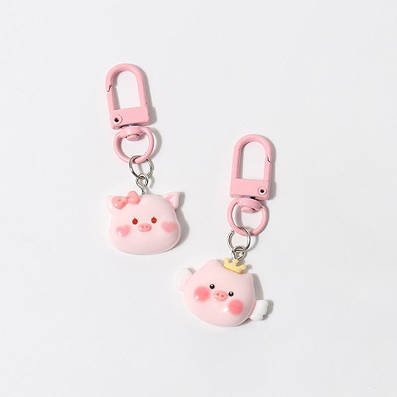 Cartoon Cute Pink Small Pig Animal Pendant Keychains Backpack Hangings Decoration Accessries Gifts