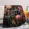 1PC Forest System Print FlAannel Blanket, High Quality Comfortable for All Seasons, Home Decor, Warmth and Comfort