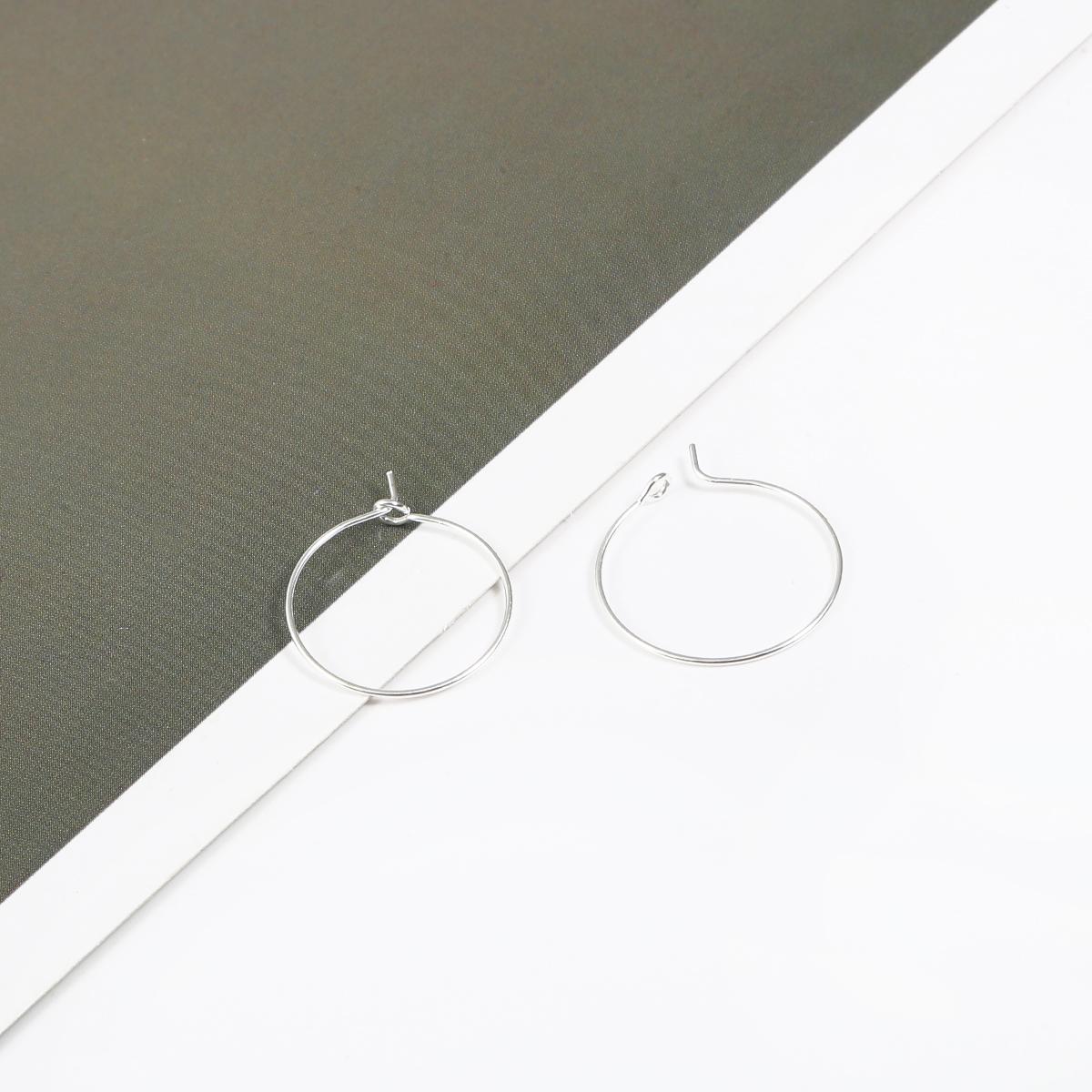 

50 шт. серьги-кольца круглые подвески 20-35 мм для бисера серьги ювелирные изделия серьги «сделай сам» 20mm 50pcs