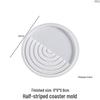 half-stripe coaster mold