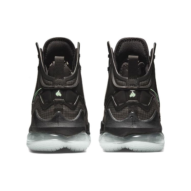 Nike LeBron 19 Černozelené Svítící Unisex Tenisky Antracitové CZ0203-003