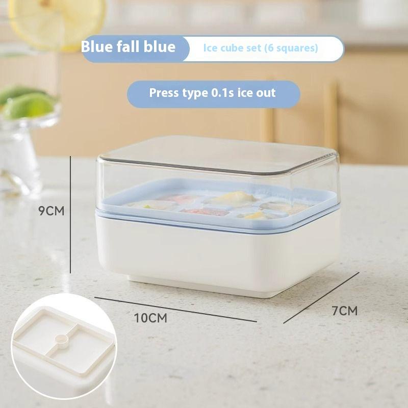 

GIANXI Summer Bar Ice Storage Box Refrigerator Ice Mini Ice Mold Ice Crafts Food Grade Soft Silicone Food Crafts Cocktail Ice синий