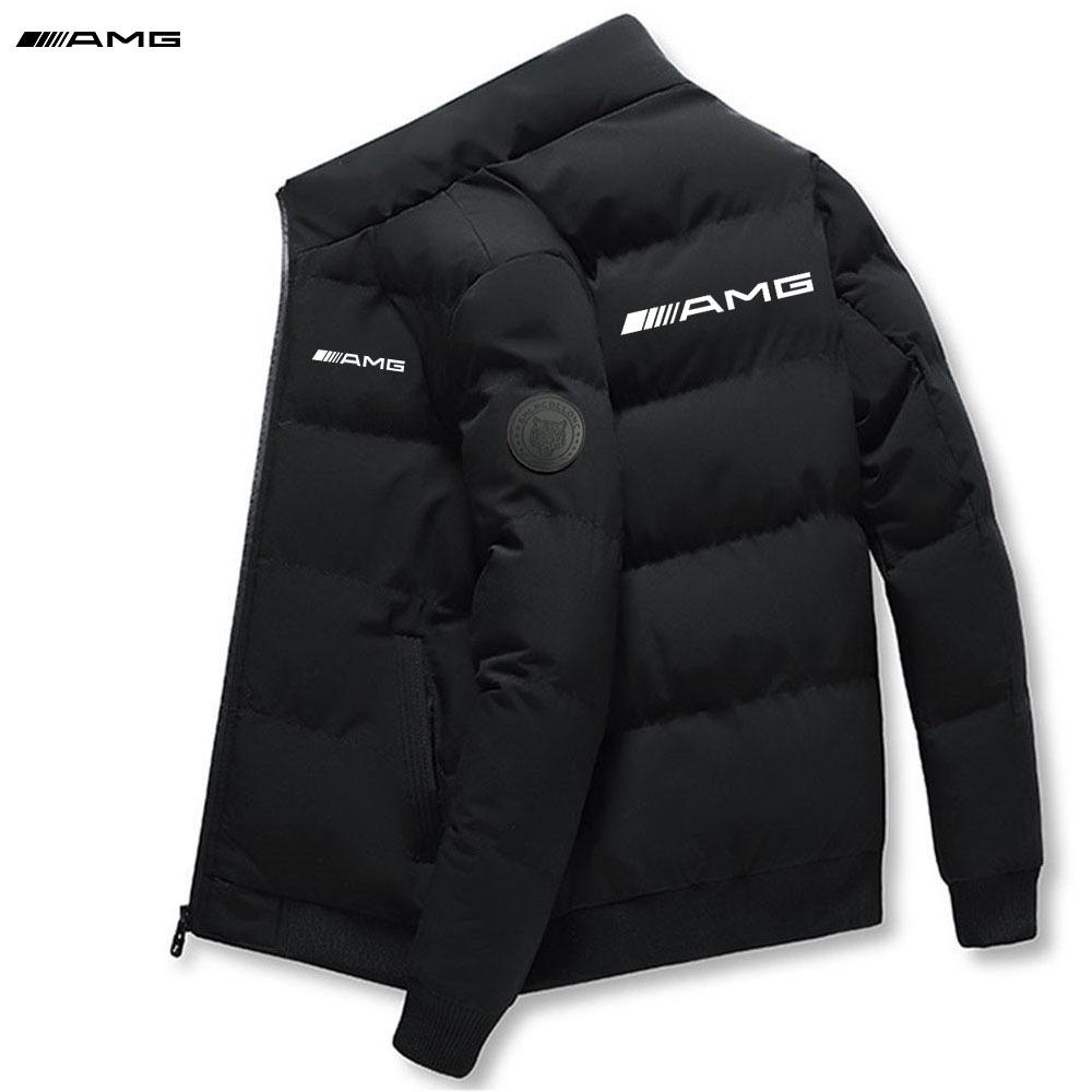 Herren Winter Baumwollgepolsterte Stehkragen Jacke - Lässige Mode Koreanischer Stil 3XL black