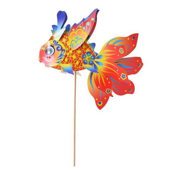 DIY Lantern Material Pack Cartoon Goldfish Design Traditional Mid-Autumn Lantern Festival Decoration Chinese Culture Decor