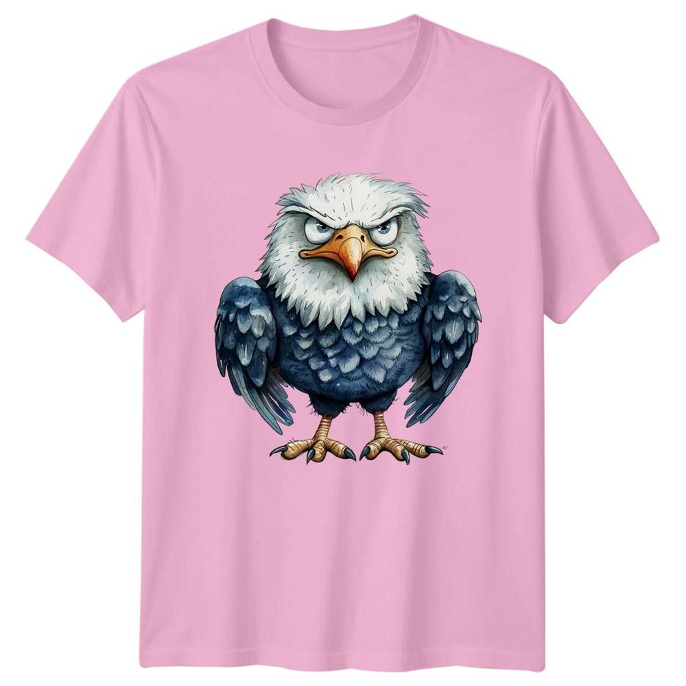 Grumpy Eagle Cartoon TShirt Wildlife Gift For Him And Her
