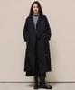 LUSIDA Ripian Belt Long Trench Dress Jacket_2 Colors