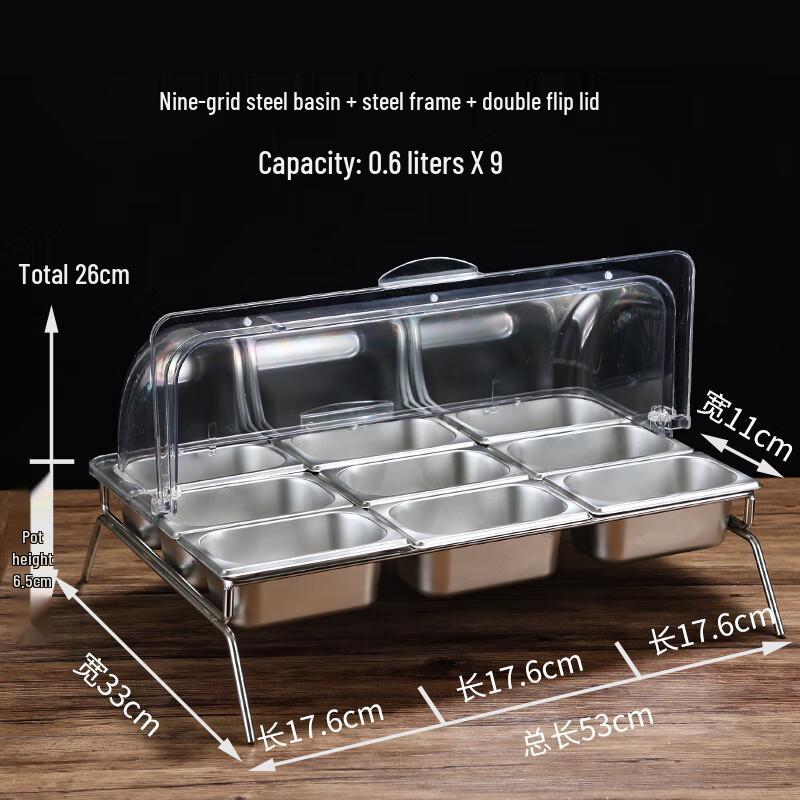 

Shu Chu Stainless Steel Buffet Cold Dish Cover Set
