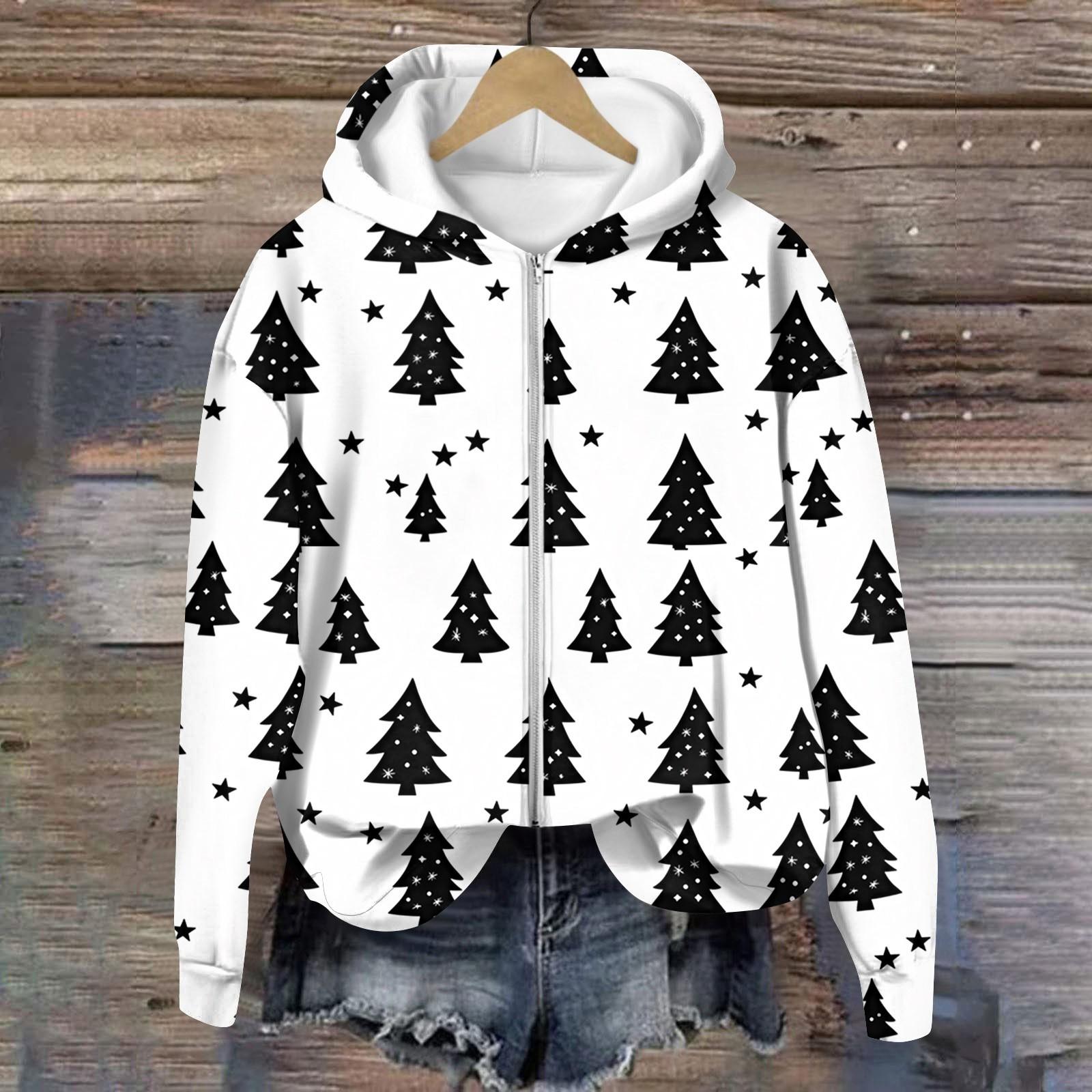 

Куртки женские с длинным рукавом на молнии с принтом верхняя одежда повседневные куртки L белый