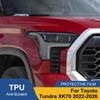 Car Headlight Protective Film For  Tundra/Sequoia XK70 22-26 Smoke Black Pre Cut Anti-Scratch High-Gloss Vinyl Wrap Film