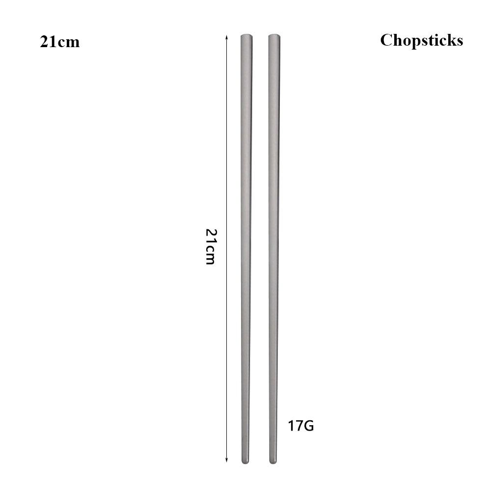 Long Handle Titanium Spoon Environmental Light Titanium Cookware Outdoor Camping Fork  Outdoor Tool