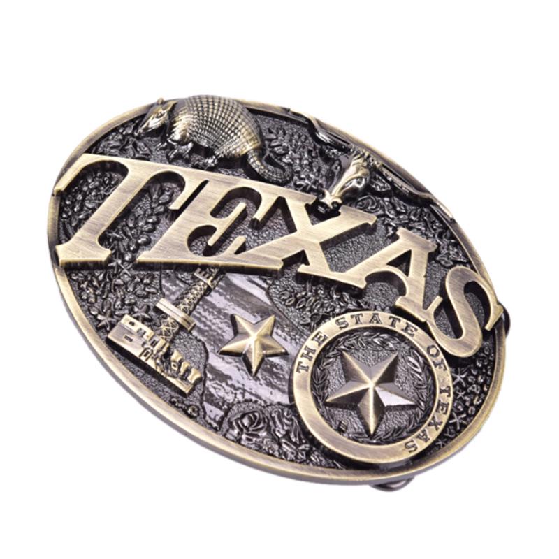 Texas Long Bull Horn Belt Buckle Western Cowboy Novelty Belt Buckles Vintage