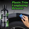 Car Plastic Restore Revitalizer Plastic Renovator Longlasting Coating Rubbers Refurbish Clean Gloss Black Shine
