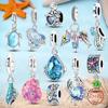 Sommer Original 925 Silber Charm Perlen Anhänger Meeresstil Schildkröte Seestern Fisch Charm Für Halskette Armband Schmuck Geschenk