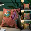 Luxury B-Batik Design Arthritis Pillow Case Anti-dustmite Pillowcase Invisible Zipper Silky Short Plush Sofa Cushion Cover