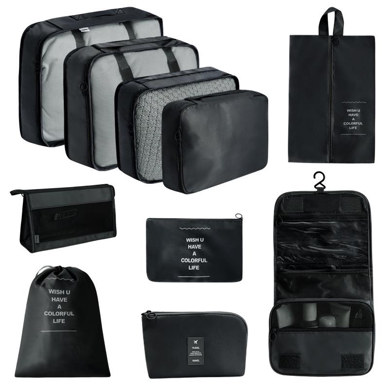 7-Piece Travel Storage Bag Set for Clothing and Luggage Organization