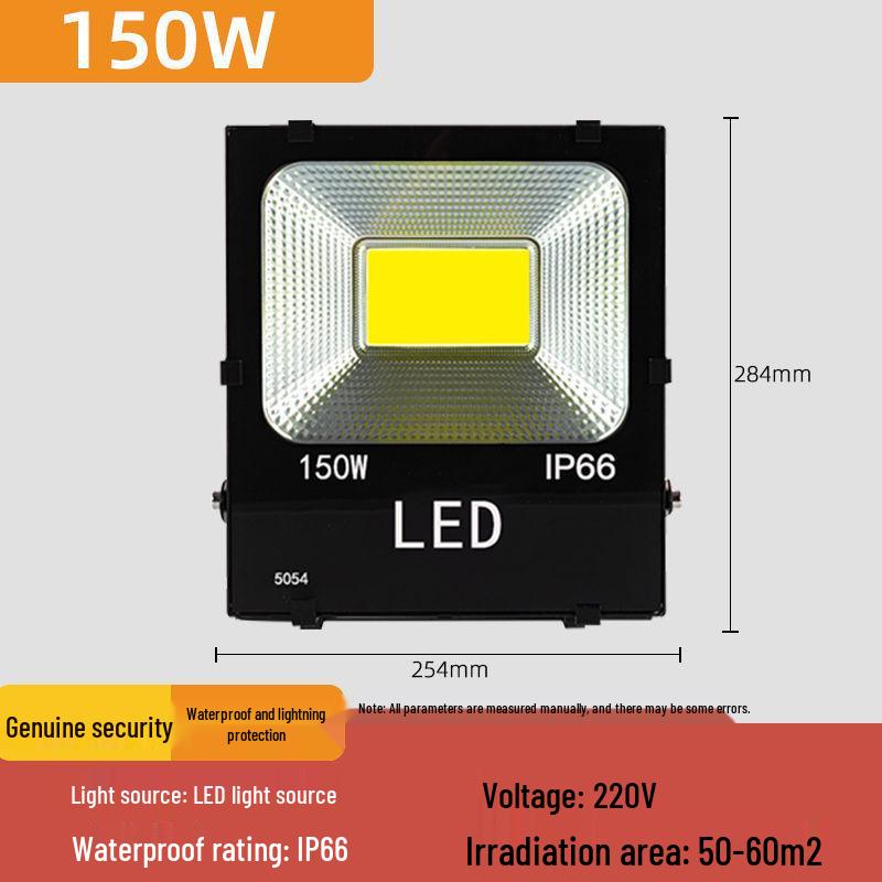 30W/50W Waterproof LED Floodlight: Warm Outdoor Spotlight for Courtyards & Advertising