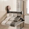 Suction Cup Hanger Storage Rack Adjustable Length Retractable Telescopic Clothes Rack No-drill Retro