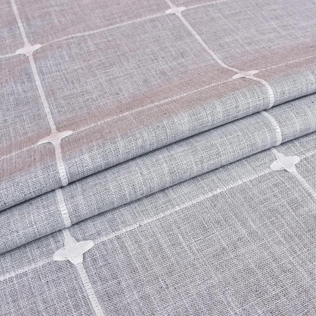 Nordic Ins Style Round Table Cloth Fringed Large Plaid Picnic Table Fabric Imitation Cotton And Linen Tablecloth Cover Cloth Spot Batch