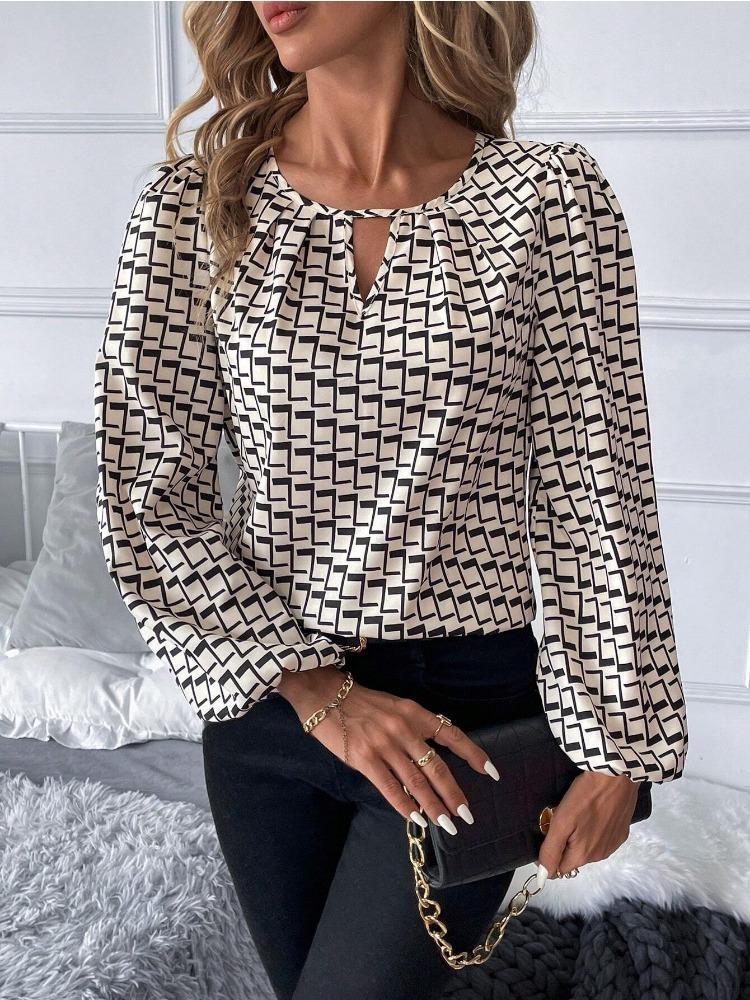 

Модные женские повседневные топы, темпераментная элегантная рубашка с длинным рукавом, удобная и универсальная футболка для женщин, элегантная женская одежда XXL абрикосовый