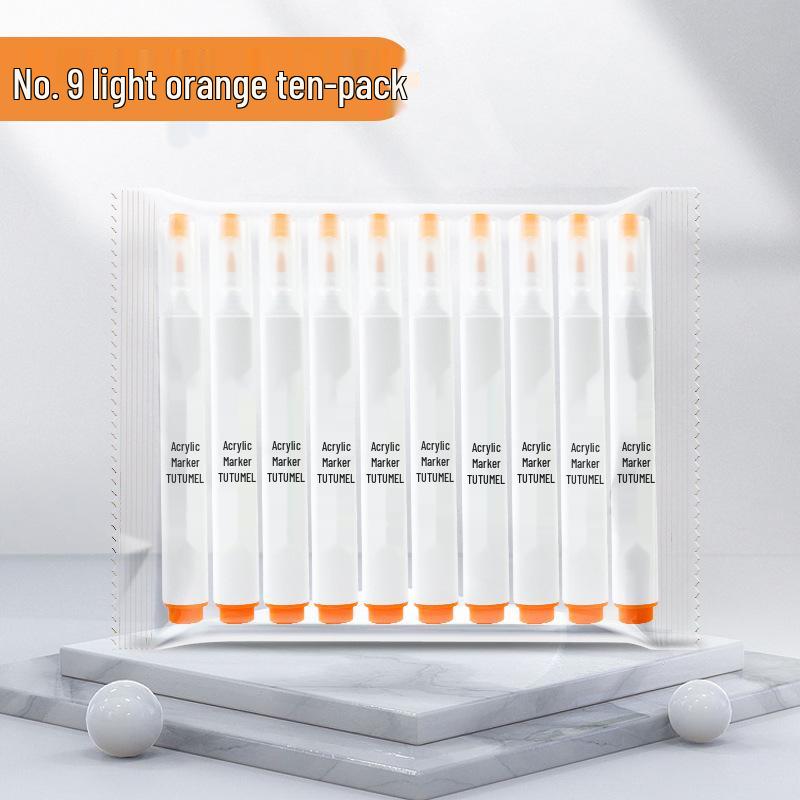 Single Color 36-Pack Waterproof Art Markers - Black, White, Red Opaque - Ideal for Kids' Painting