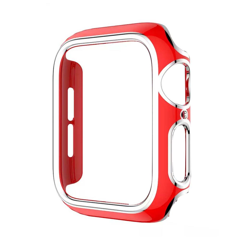 dual color case for Apple Watch S10 42mm 46mm 45mm 44mm PC hollowed out protective case for Iwatch S9 S8 40mm 41mm 38mm