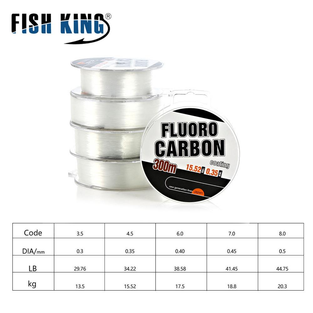 FISHKING Nylon Fiskelina 300m Kolimitation Lure & Leader för Havsfiske