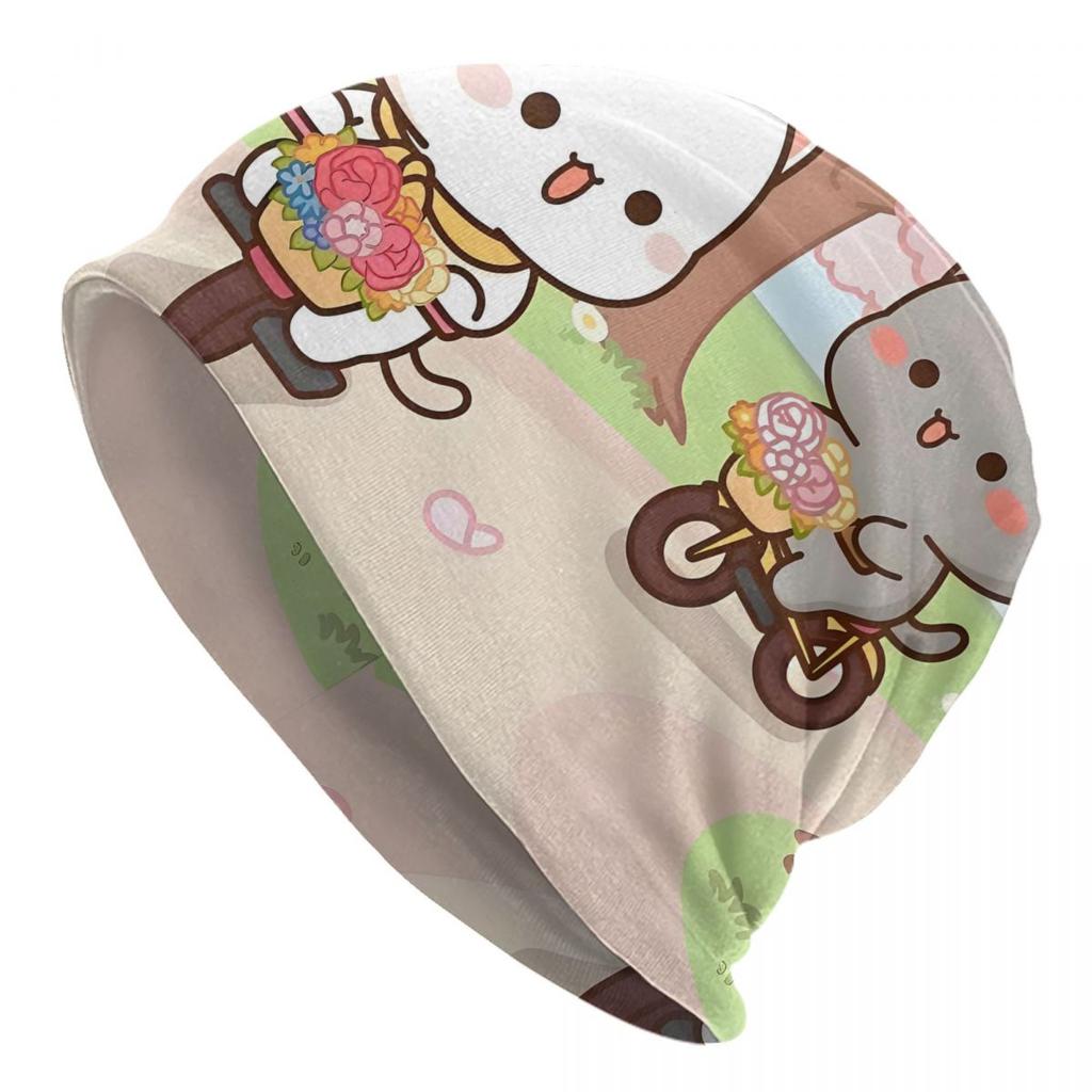 Boba Mochi Peach And Goma By Beanies Caps For Hip Hop Winter Warm Knitting Hat Adult Anime Panda Bubu Dudu Bear Bonnet Hats
