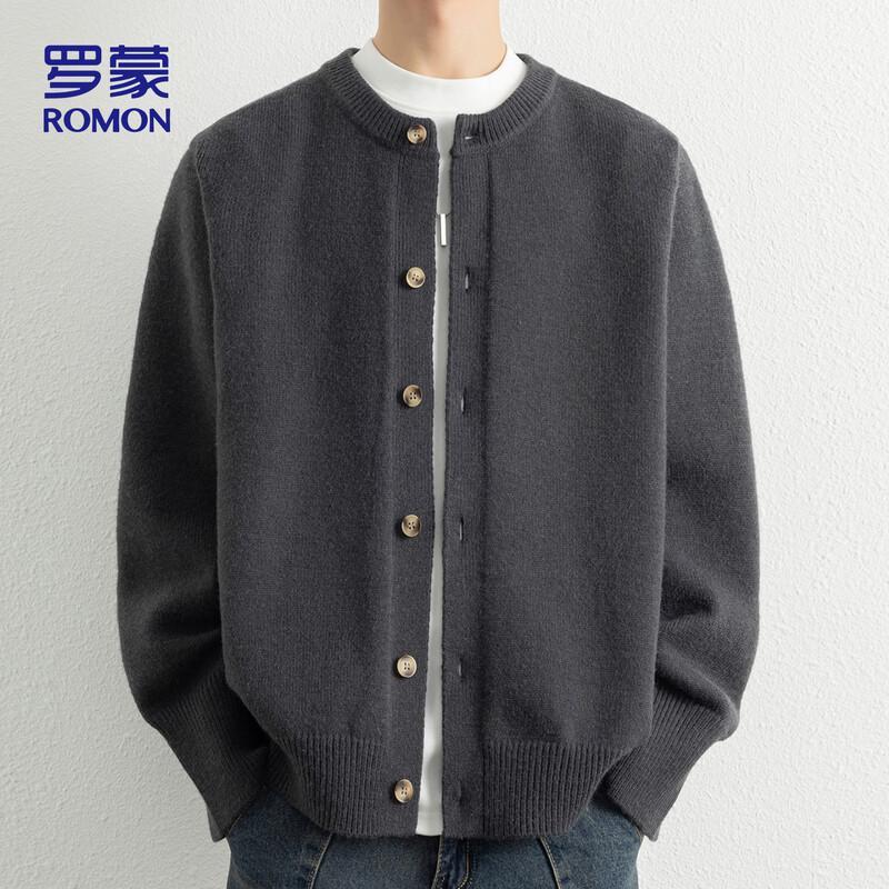 

ROMON Men s Winter Round Neck Knit Sweater 7012 XL