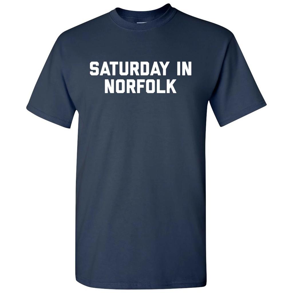 Saturday in Norfolk - Football Saturdays Sport T Shirt - Navy