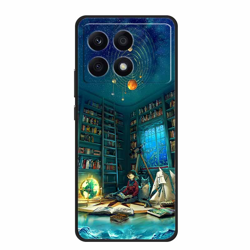 Para Xiaomi Poco X6 Pro 5G Funda Lujo TPU Silicona Trasera Fundas de Teléfono para Xiaomi Poco X6 Dibujos Animados Protector 2311DRK48I Funda