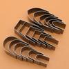 Leather Punch Mold High Carbon Steel One Piece Cutting Leather Craft Cutter Punch Mold for DIY Strap Belt Wallet Making