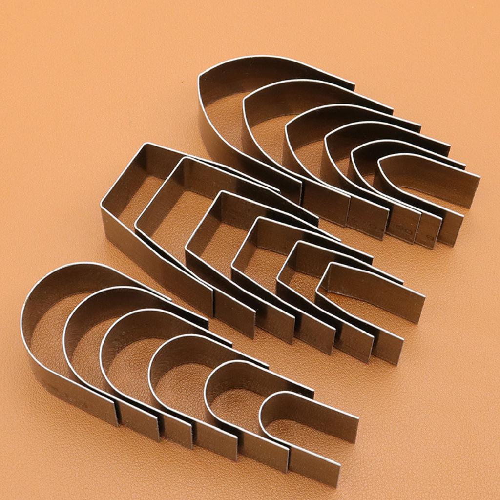 Leather Punch Mold High Carbon Steel One Piece Cutting Leather Craft Cutter Punch Mold for DIY Strap Belt Wallet Making