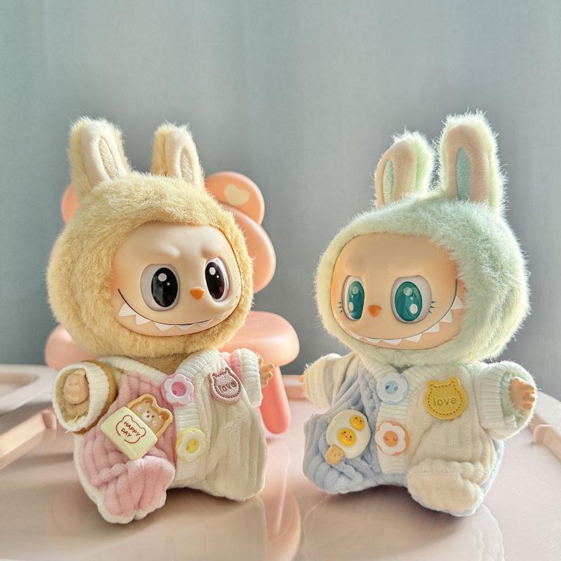 Labubu First & Second Gen Clothes Pendant: Sit Party, Climbing, and Cute Baby Outfits